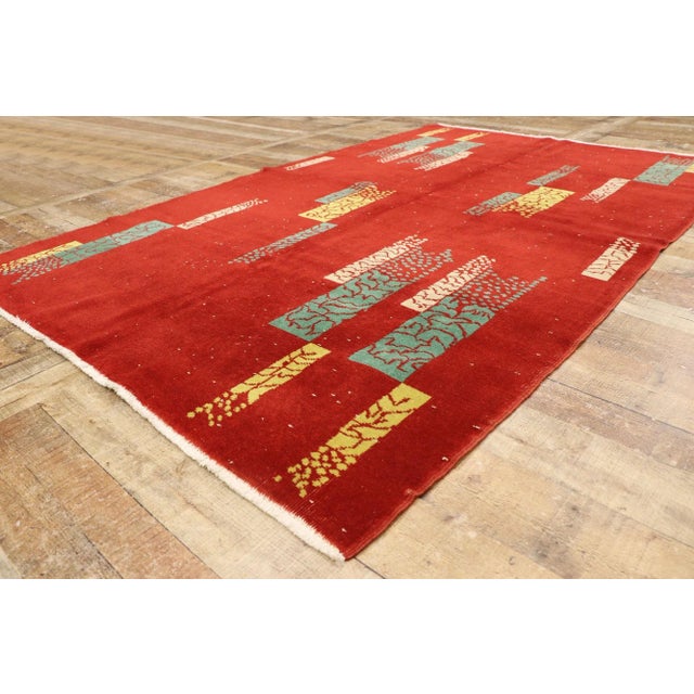 Zeki Muren Vintage Turkish Sivas Rug - 05'02 X 08'01 For Sale - Image 9 of 12