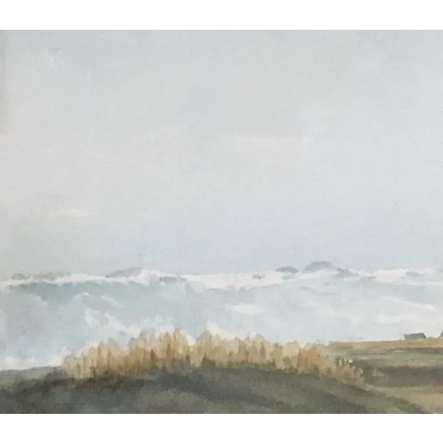 Eugène Louis Martin, Paysage, Watercolor on Paper, Framed For Sale - Image 5 of 9