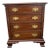 Late 20th Century Henkel Harris Chippendale Style Wild Black Cherry 4 Drawer Nightstand For Sale