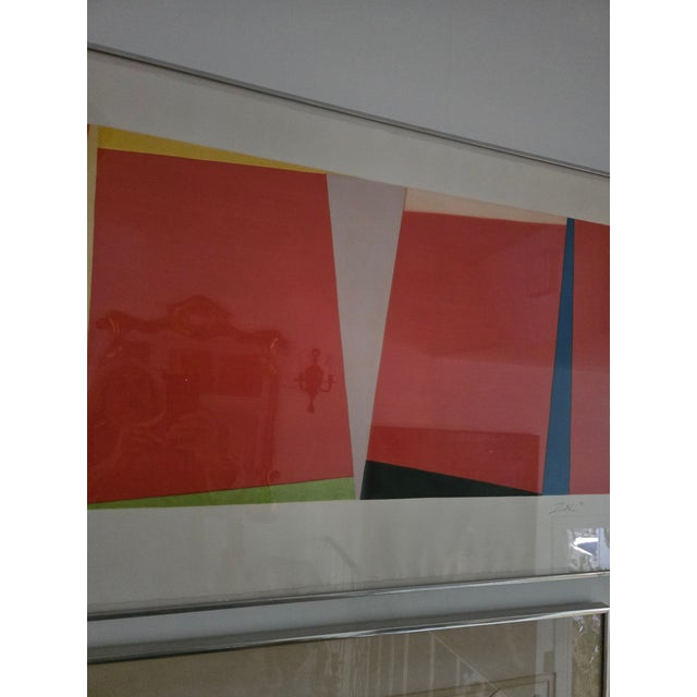 Vintage Mid Century Modern Signed Abstract Lithograph For Sale In New York - Image 6 of 7