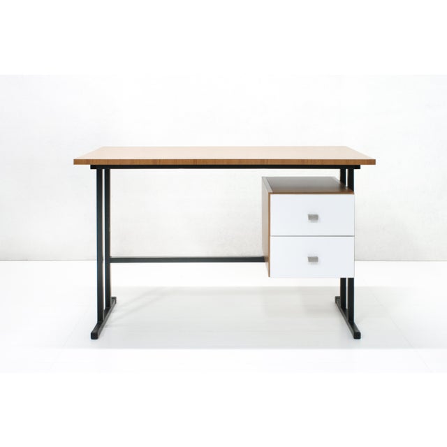 Vintage Modernist Writing Desk, 1960s For Sale - Image 10 of 11