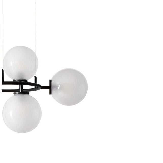 Modern Constellation Chandelier in Black Metal & Glass from Cassina For Sale - Image 6 of 13