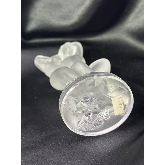 Lalique Le Faune Frosted Crystal Nude Lovers Figurine | Pan & Diane | Marc Lalique | 1960s For Sale - Image 12 of 12