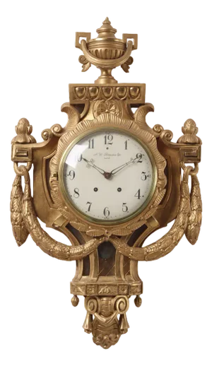 Gustavian Clock with Special Features, 1900s