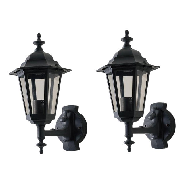 Italian Outdoor Wall Lamps from Lothus, 1980s, Set of 2 For Sale