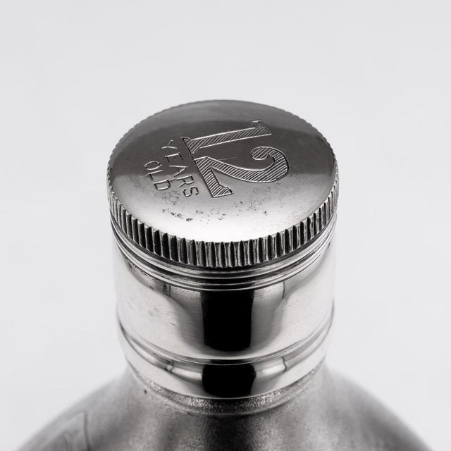 Large Novelty Silver Johnnie Walker Whisky Bottle, 1940s For Sale - Image 10 of 18