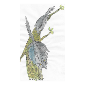 1999 Opossum Climbing Tree Painting