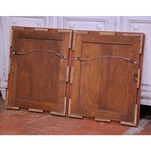 Pair of 19th Century French Carved Oak Wall Harvest Panels in Gilt Frames For Sale - Image 11 of 11