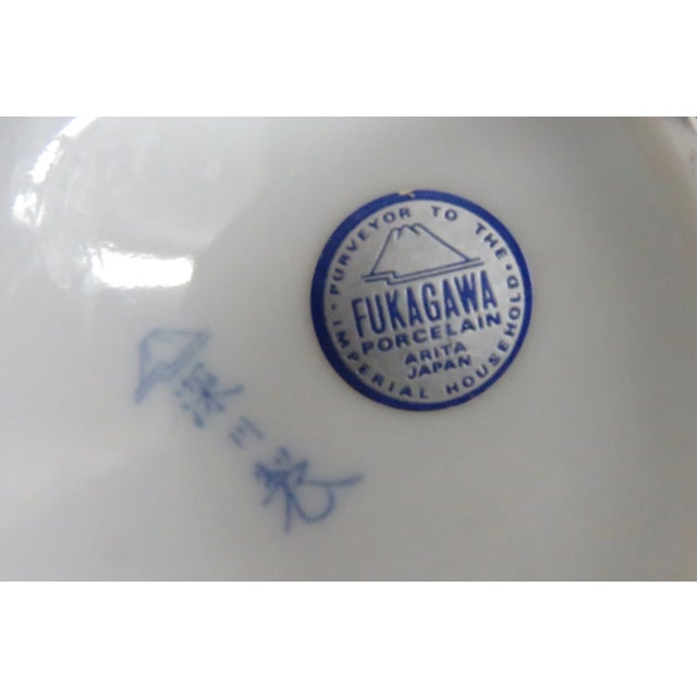 Ceramic Japanese Fukugawa Vase Porcelain Persimmon Motif Collectible For Sale - Image 7 of 13