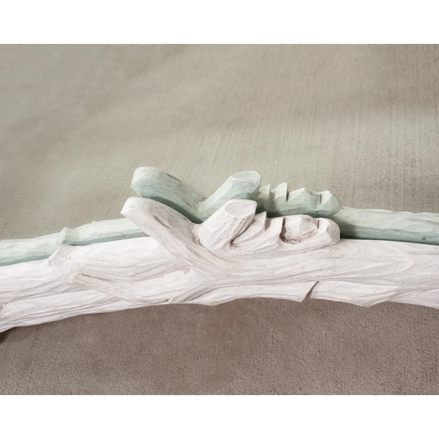 Pair of John Dickinson Style White Lacquered Faux Bois Mirrors For Sale - Image 10 of 18