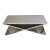 X-Base Cocktail Table Polished Steel For Sale - Image 13 of 13
