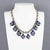 Contemporary Kenzo Paris Silvered Metal Necklace with Murano Glass Charms For Sale - Image 3 of 8