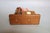 Brown Vintage Folk Art Dynamite Wooden Desk Clock For Sale - Image 8 of 8