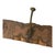 Beautiful French piece made from an antique Art Deco style reclaimed carved wood window lintel with 3 cast iron hooks to...