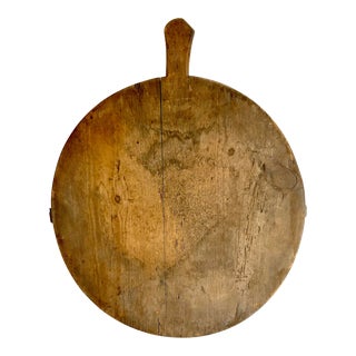 Early 1900s German Breadboard Charcuterie Cheese Board For Sale