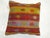 Early 21st Century Colorful Vintage Kilim Pillow For Sale - Image 5 of 5
