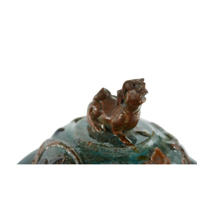 20th Century Chinese Sancai Glazed Covered Jar For Sale - Image 9 of 11