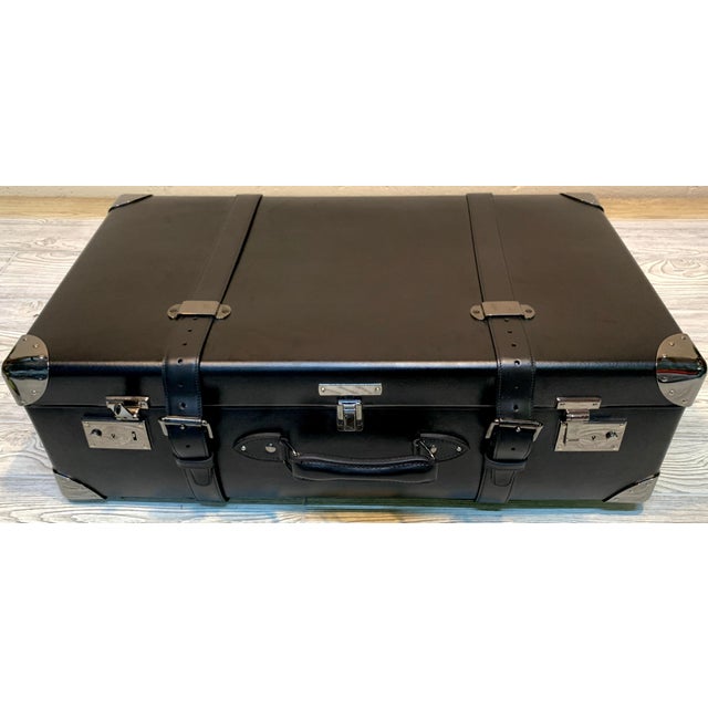 Asprey Londoner Trolley, Black Cross Hatch Suitcase For Sale - Image 10 of 18