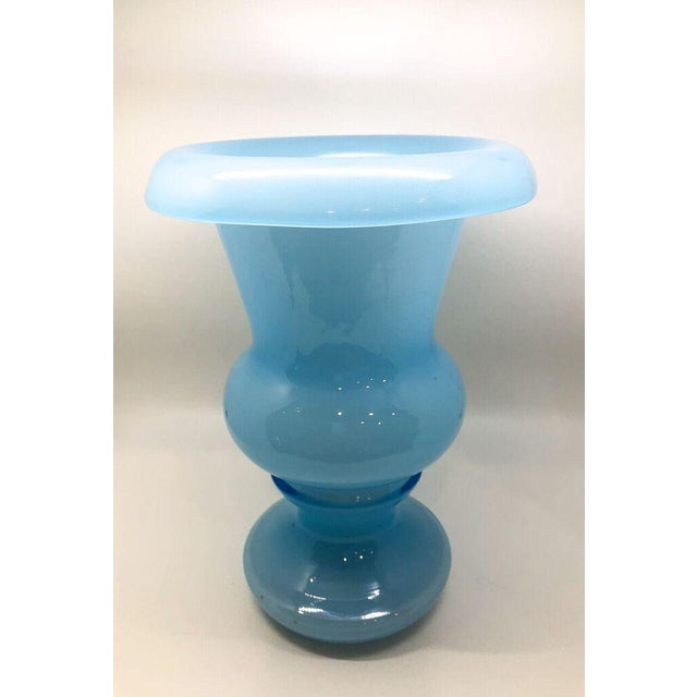 Vintage Light French Blue Glass Vase Chairish