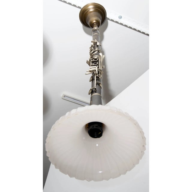 Wood 1930s Clarinet Form Chandelier For Sale - Image 7 of 12