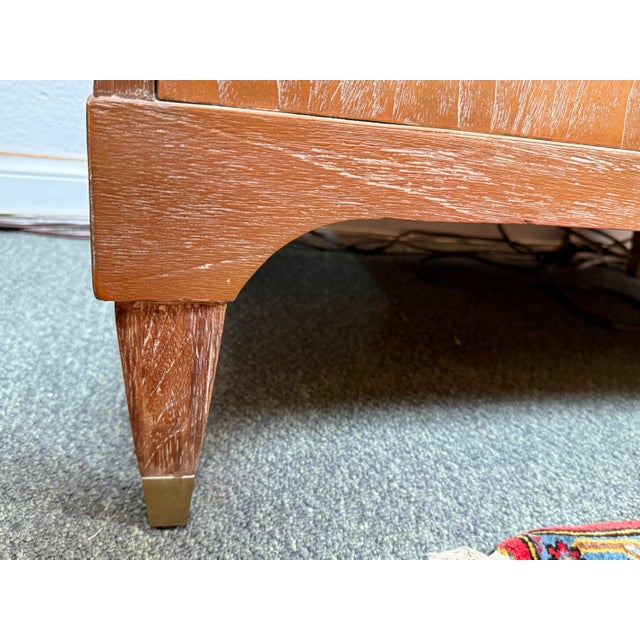 Brownstone Atherton Nightstand, Distressed Teak Wood For Sale - Image 11 of 12