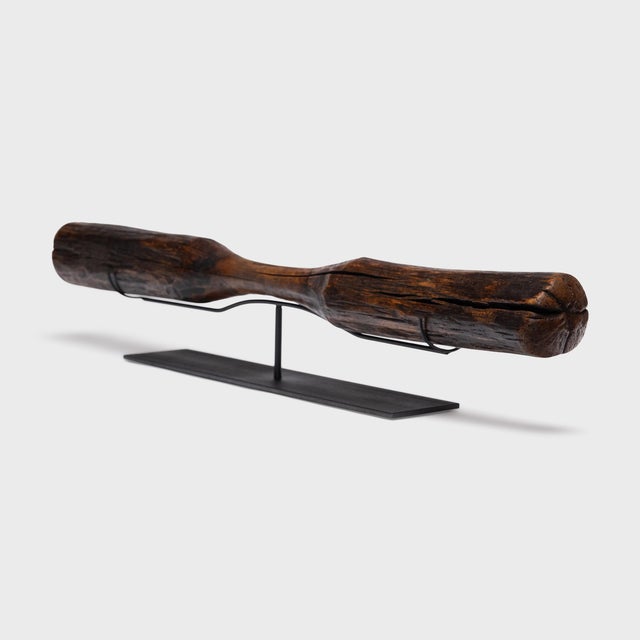 Chinese Chinese Wooden Rice Pestle, C. 1900 For Sale - Image 3 of 4