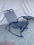 Woodard Salterini Attributed Wrought Iron Patio Balcony Rocking Rocker Chair Small Accent Table For Sale - Image 4 of 10
