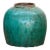Green Lagoon Glazed Vase For Sale