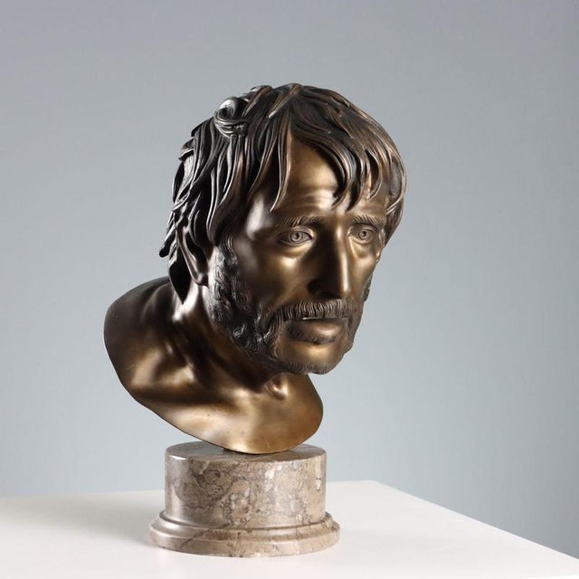 Seneca Bust in Bronze For Sale - Image 9 of 9