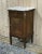Nightstand in Marquetry and White Marble, Early 20th Century For Sale - Image 9 of 10