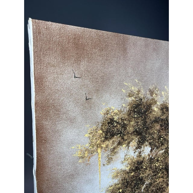 Chester Lewis Perez Textured Impasto Textured Oil Painting Cypress Tree Swamp 20x24 For Sale In Jacksonville, FL - Image 6 of 13