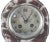 Lovely brown and white marble make up this matching set consisting of a clock and a pair of pedestals. The clear glass of...