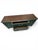 Vintage Emerald Green Credenza Media Console With Walnut Finished Top For Sale - Image 4 of 10