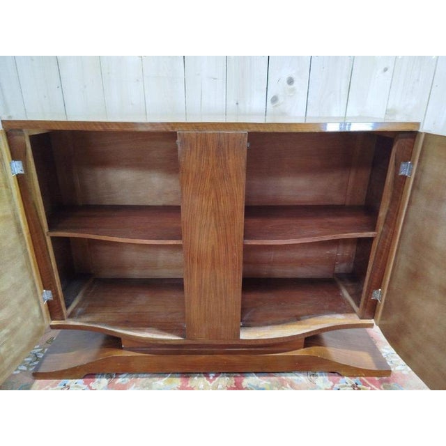 Art Deco Period Sideboard in Mahogany and Mahogany Veneer For Sale - Image 6 of 9