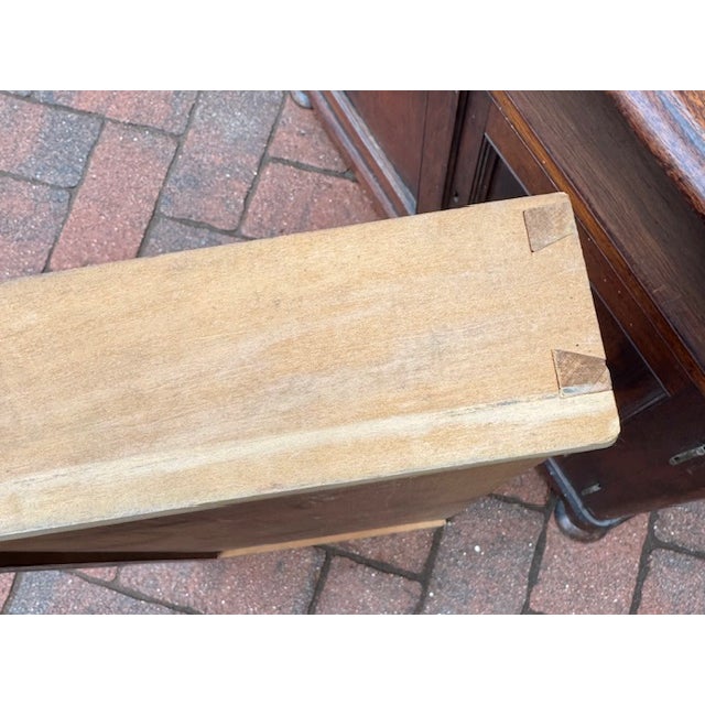 Brown Antique Victorian Walnut Miniature or Child Size Step Back Cupboard For Sale - Image 8 of 11