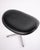 Egg Ottoman in Black Elegance Leather by Arne Jacobsen for Fritz Hansen, 2006 For Sale - Image 6 of 8