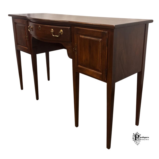 Thomas Chippendale Vintage Wellington Hall Chippendale Style Mahogany Sideboard For Sale - Image 4 of 12