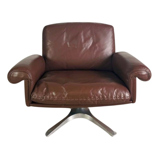 Mid-Century Armchairs DS31 in Brown Leather from De Sede For Sale