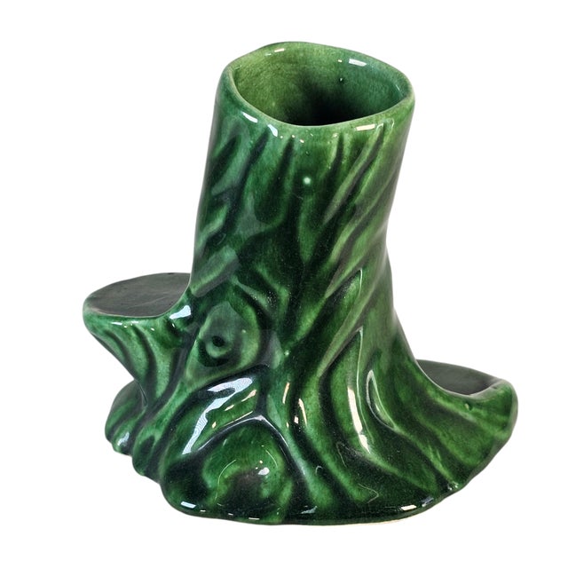 Art Deco Art Pottery Tree Trunk Vase 5" For Sale - Image 3 of 8