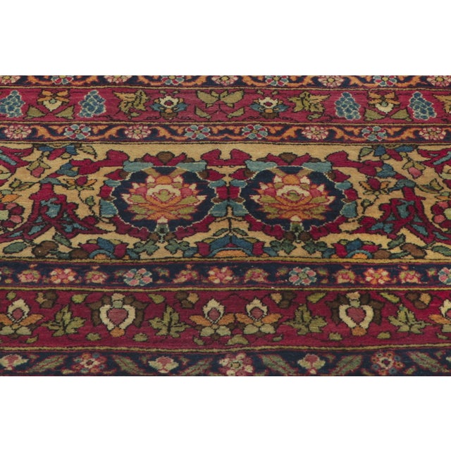 Brass Late 19th Century Persian Isfahan Rug, 09'08 X 12'06 For Sale - Image 8 of 12