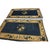 1920s Navy Open Field Floral Deco Oriental Antique Peking Knotted Wool Small Rug For Sale In New York - Image 6 of 6