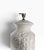 Late 20th Century Decorative White Ceramic Raised Foliate Design Table Lamp For Sale - Image 14 of 18