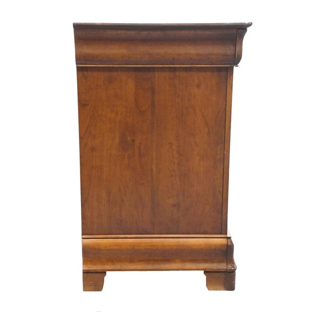Durham Furniture Chambord Collection Solid Cherry Contemporary Traditional Style 69" Double Dresser For Sale - Image 12 of 13