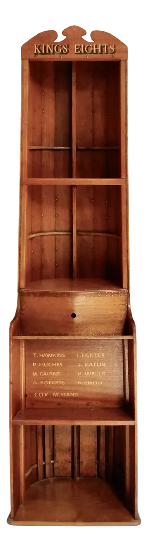 Vintage Clinker Built Boat Book Shelf, 1920