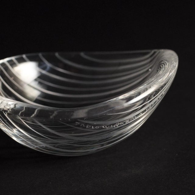 Glass Kantarell Bowl by Tapio Wirkkala For Sale - Image 3 of 5