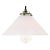 Industrial French White Mat Opaline Glass Brass Pendant Lights For Sale - Image 3 of 6