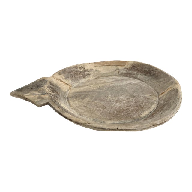 Hand-Carved Wood Parat Bowl For Sale