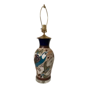 21st Century Mexican Pottery Lamp, Signed