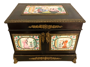 Napoleon III Liquor Cabinet, 1800s, Set of 20