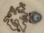 Mid 20th Century Vintage 925 Sterling Silver Pendant Necklace Featuring a Large Iridescent Pearl and a Smaller Gemstone For Sale - Image 5 of 6